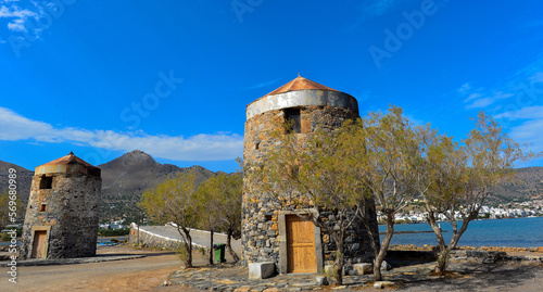 Windmühlen in Elounda, Agios Nikolaos, Kreta