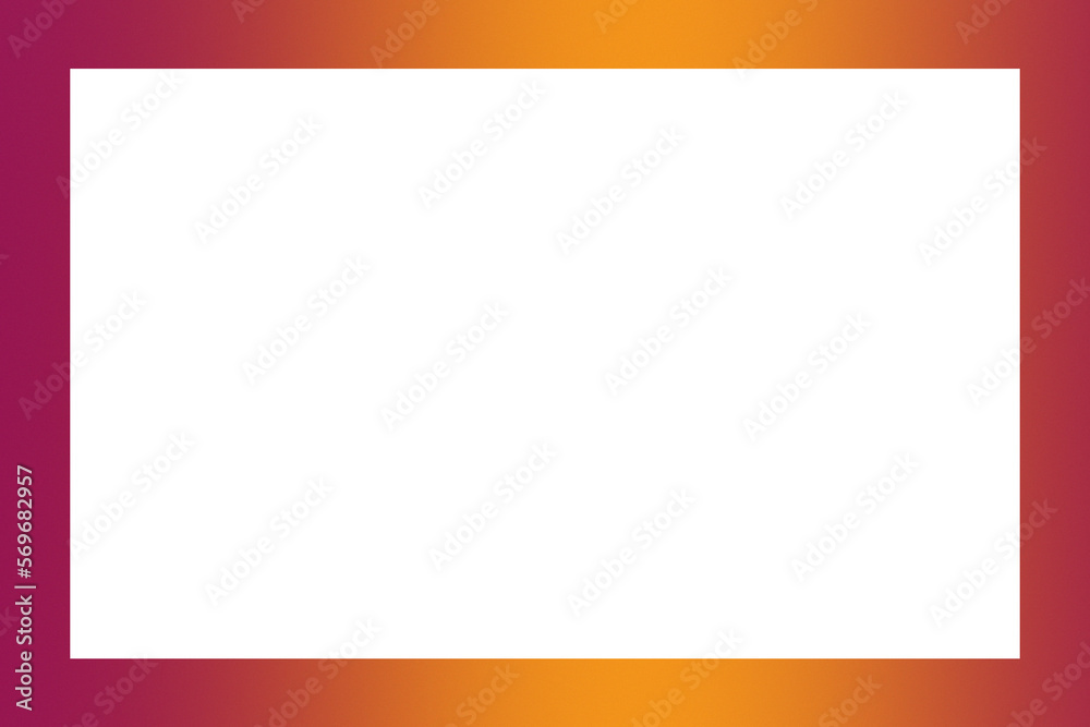 red pink orange yellow square frame isolated on white gradient blank space center red pink orange yellow square frame isolated on white gradient blank space center