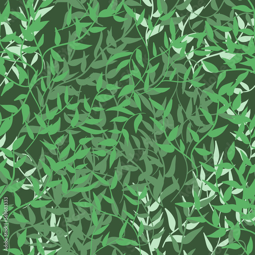 Only leaves seamless pattern