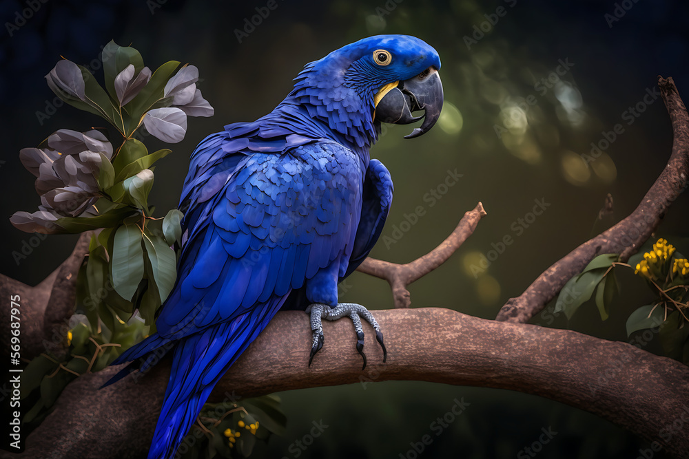 Obraz premium Hyacinth Macaw