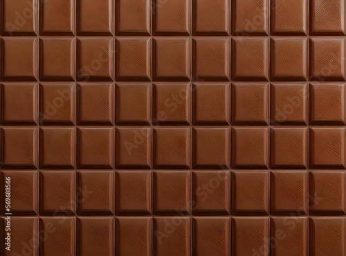 Background, chocolate tiles. AI generated.