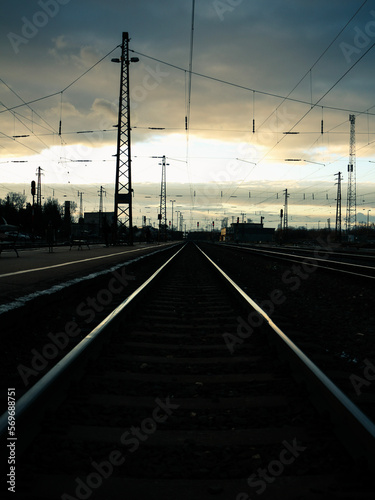 railway in the morning © Zolt_án