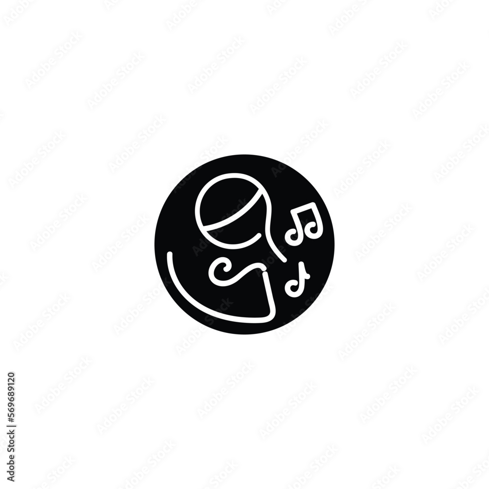 Music Face Logo, Suitable for your Music Business or related to it