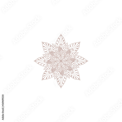 christmas snowflake on white background