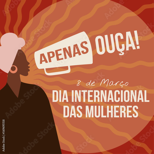 Modelo de ilustração do dia internacional da mulher