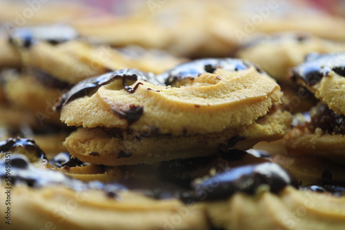 Fotografie Biscoitos amantegados na confeitaria uruguaya
