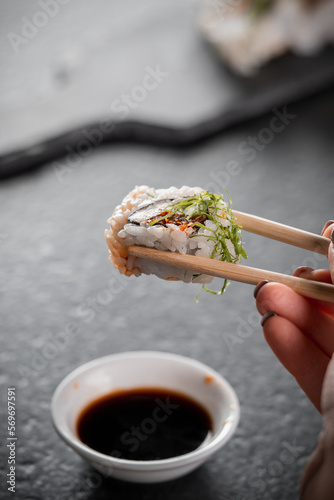 Satisfy your sushi cravings with this mouth-watering collection of sushi photos. Perfect for food, cooking, and Japanese culture projects, these high-quality images.