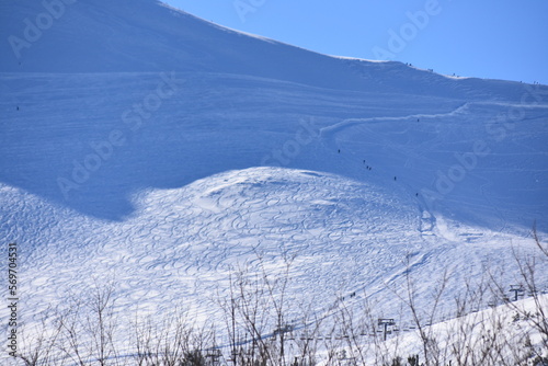 Kasprowy Wierch, stok narciarski, Zakopane, Tatry, TPN, zima, śnieg, krajobraz, mróz, 