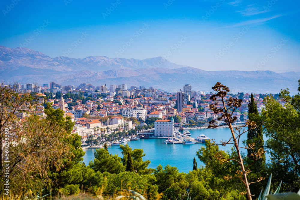 Split, Croatia panoramic view 