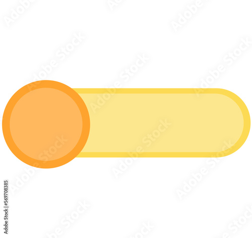 Modern yellow lower third