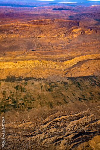 desert landscape aerial view