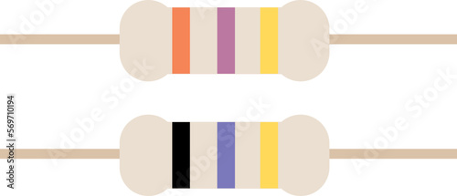 Resistor cable illustration