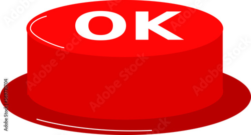 Red OK Button