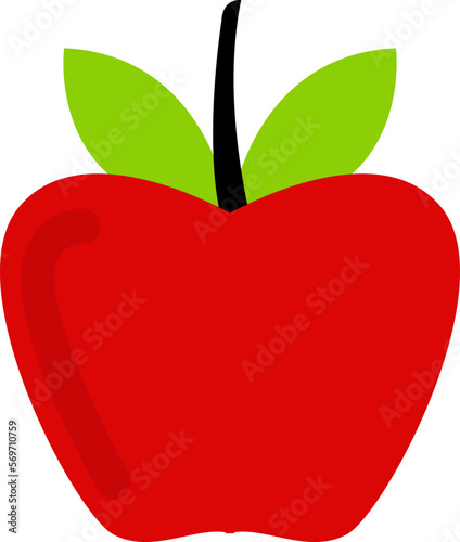 Red apple illustration