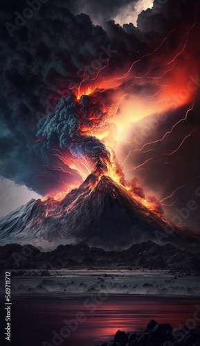 volcano dramatic
