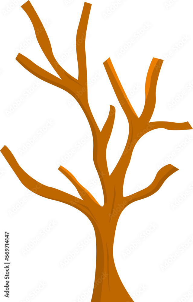 Obraz premium Tree trunk illustration
