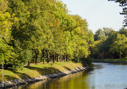 river in the park