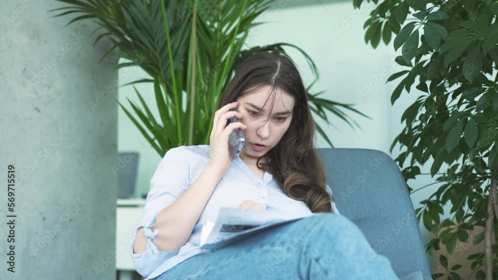 young girl businessman conducts business negotiations, controls the workflow young girl businessman conducts business negotiations, controls the workflow