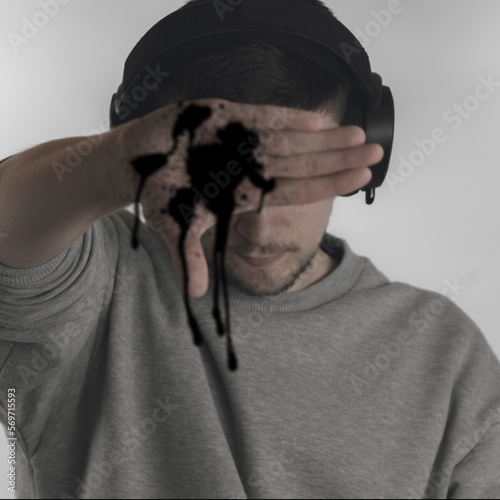paint splatter on camera lens
