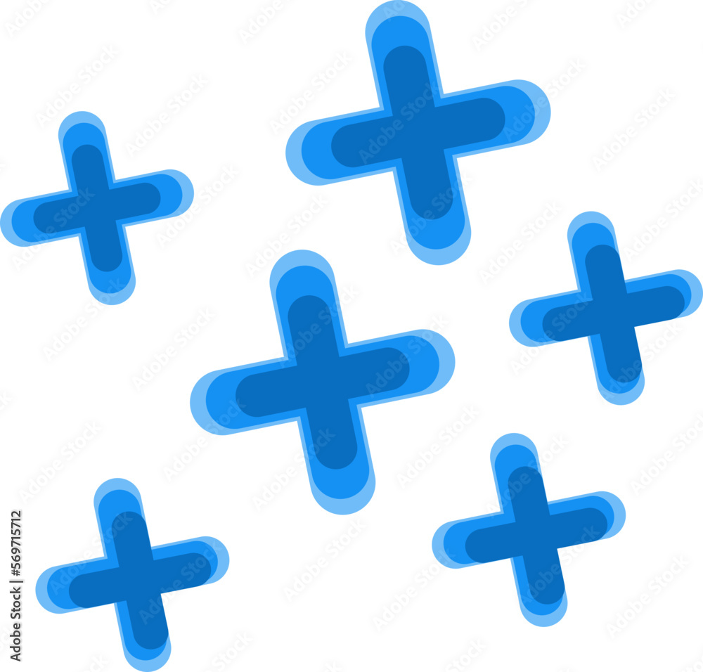 Fototapeta premium Blue plus decoration