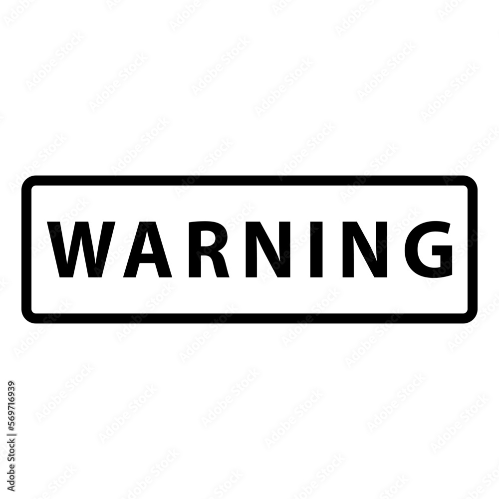 Warning stamp icon ,attention icon vector logo design template Warning stamp icon ,attention icon vector logo design template