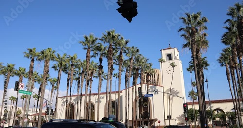 Los Angeles Union Station On Sunny Day