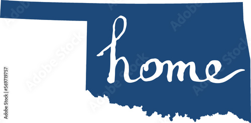 Εκτύπωση καμβά oklahoma home sign - PNG image with transparent background