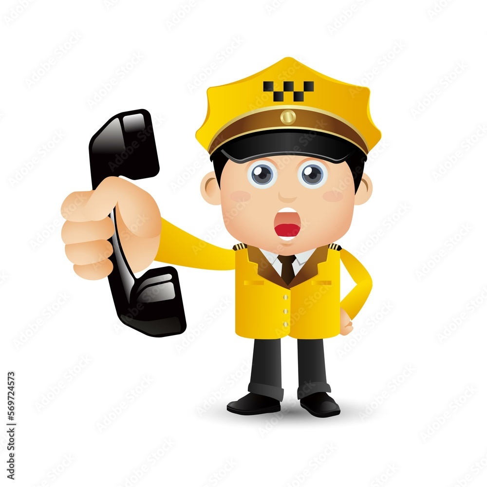People Set - Profession - Taxi Driver