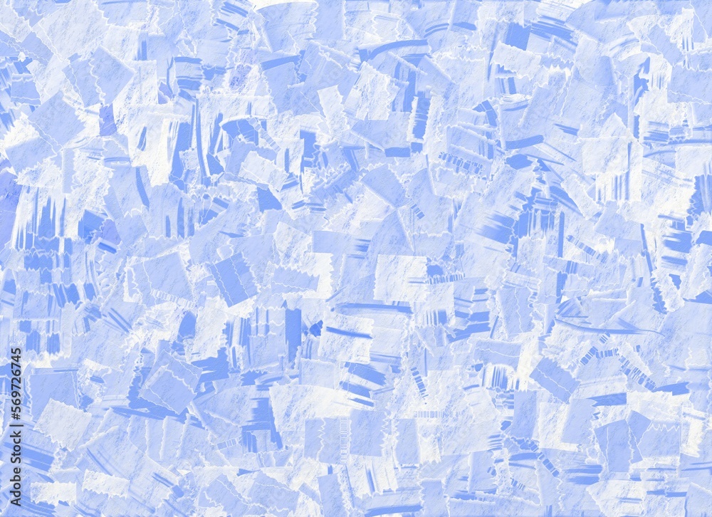 青と白の抽象模様の背景素材