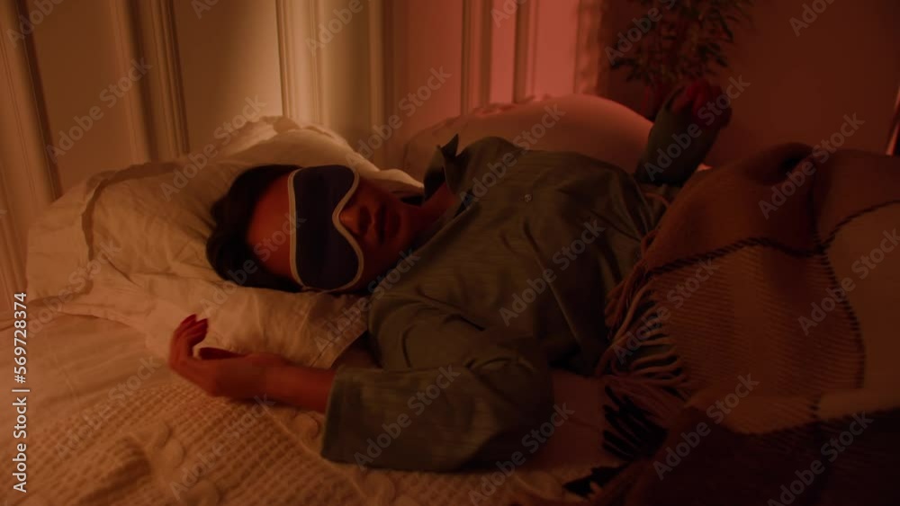 Depressed Asian woman cannot sleep insomnia suffering from insomnia lying in bed Depressed Asian woman cannot sleep insomnia suffering from insomnia lying in bed