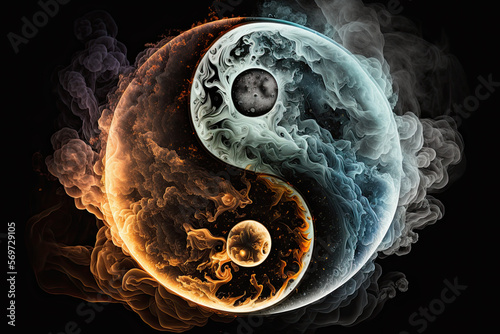 illustration of yin yang.