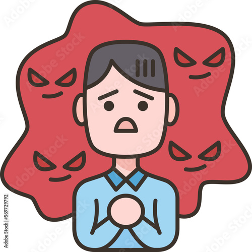 threatening  icon