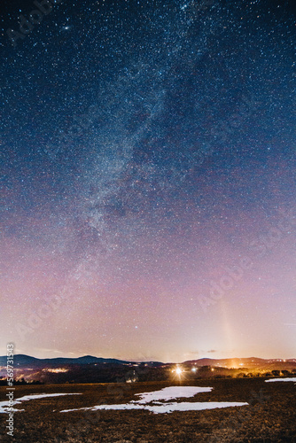 New Hampshire stars over lake  © mitchell