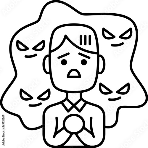 threatening  icon