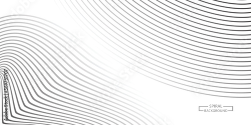 Abstract Diagonal curved striped background. Slanted wavy circle vector, showing line pattern. for your business
