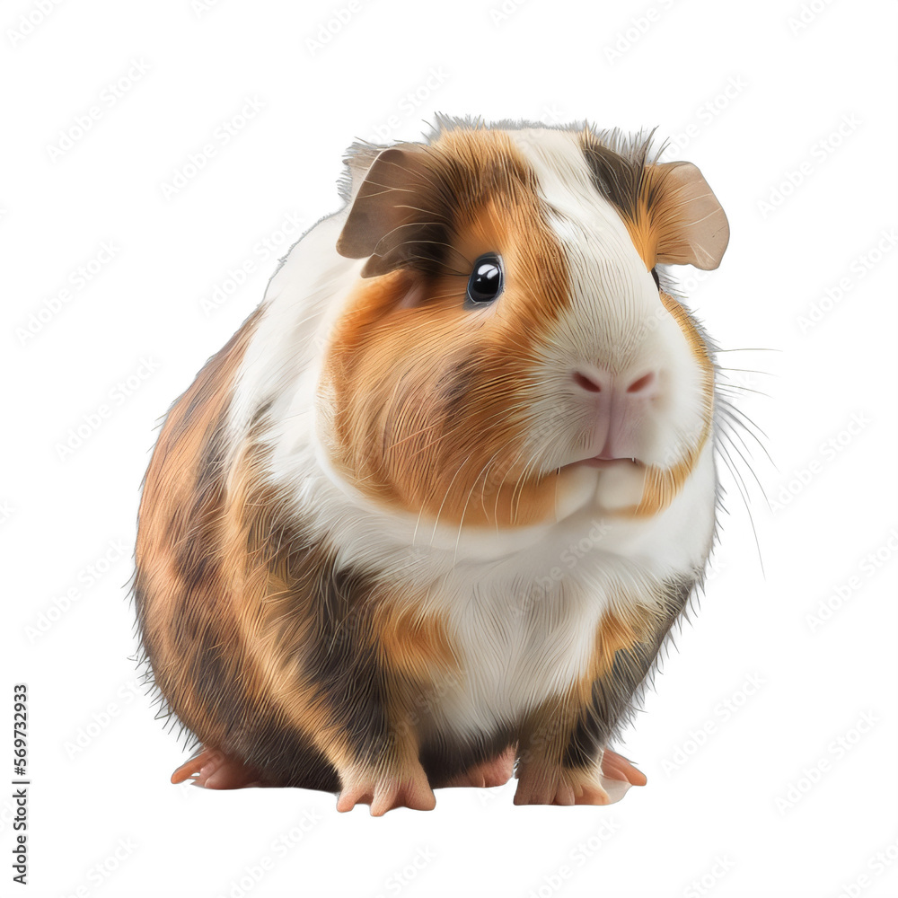 guinea pig on a transparent background png isolated Generative Ai guinea pig on a transparent background png isolated Generative Ai