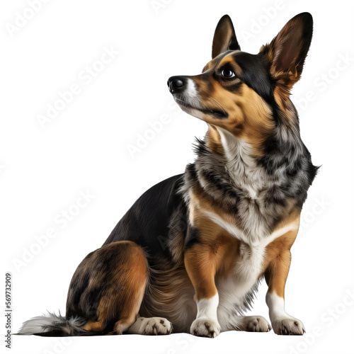 dog on a transparent background png isolated Generative Aiw © Eduardo
