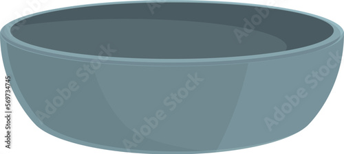 Bowl bakeware icon cartoon vector. Cooking stuff. Cook tray