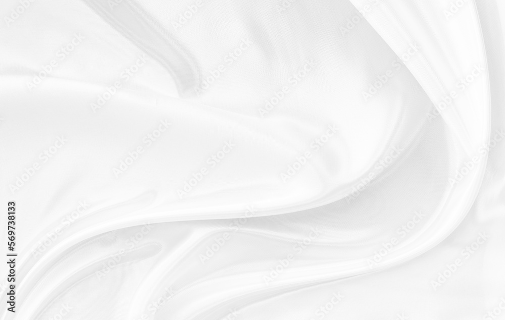 White gray satin texture that is white silver fabric silk background with beautiful soft blur pattern natural.