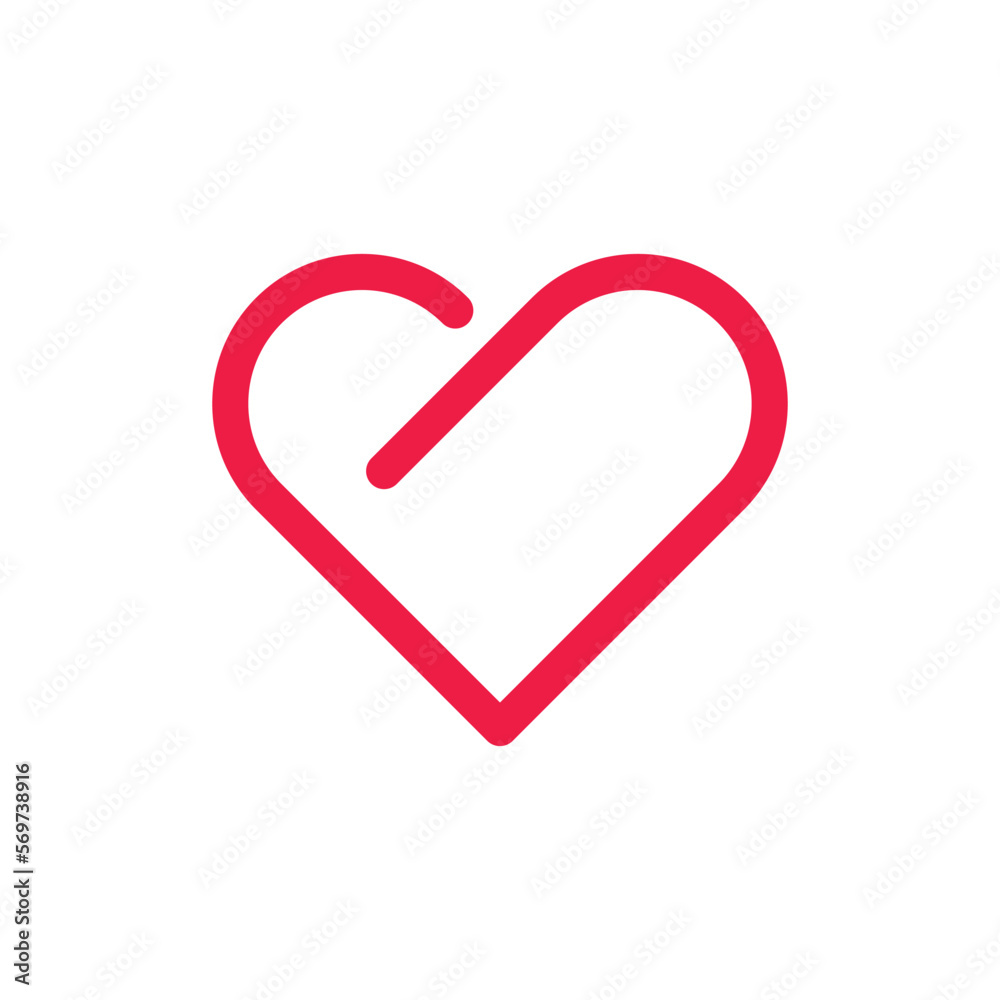 Love logo icon and symbol