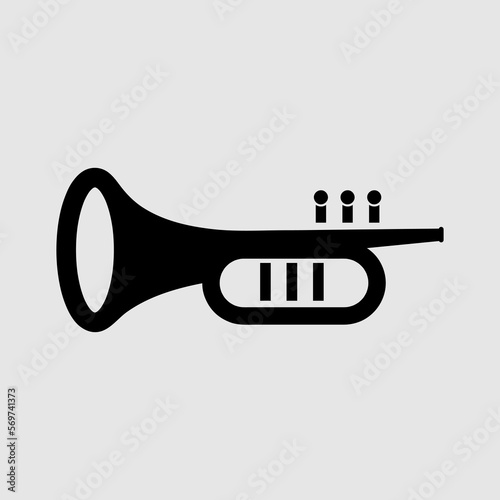 Trumpet flat vector icon. trendy style illustration on white background..eps