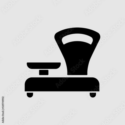 Weigher scales flat vector icon. trendy style illustration on white background..eps