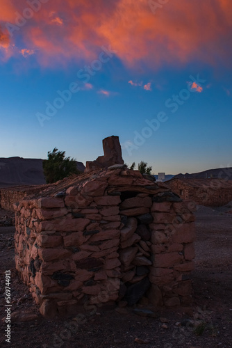 Casa de piedra en la montaña, Antofagasta de la sierra, Catamarca, Argentina photo