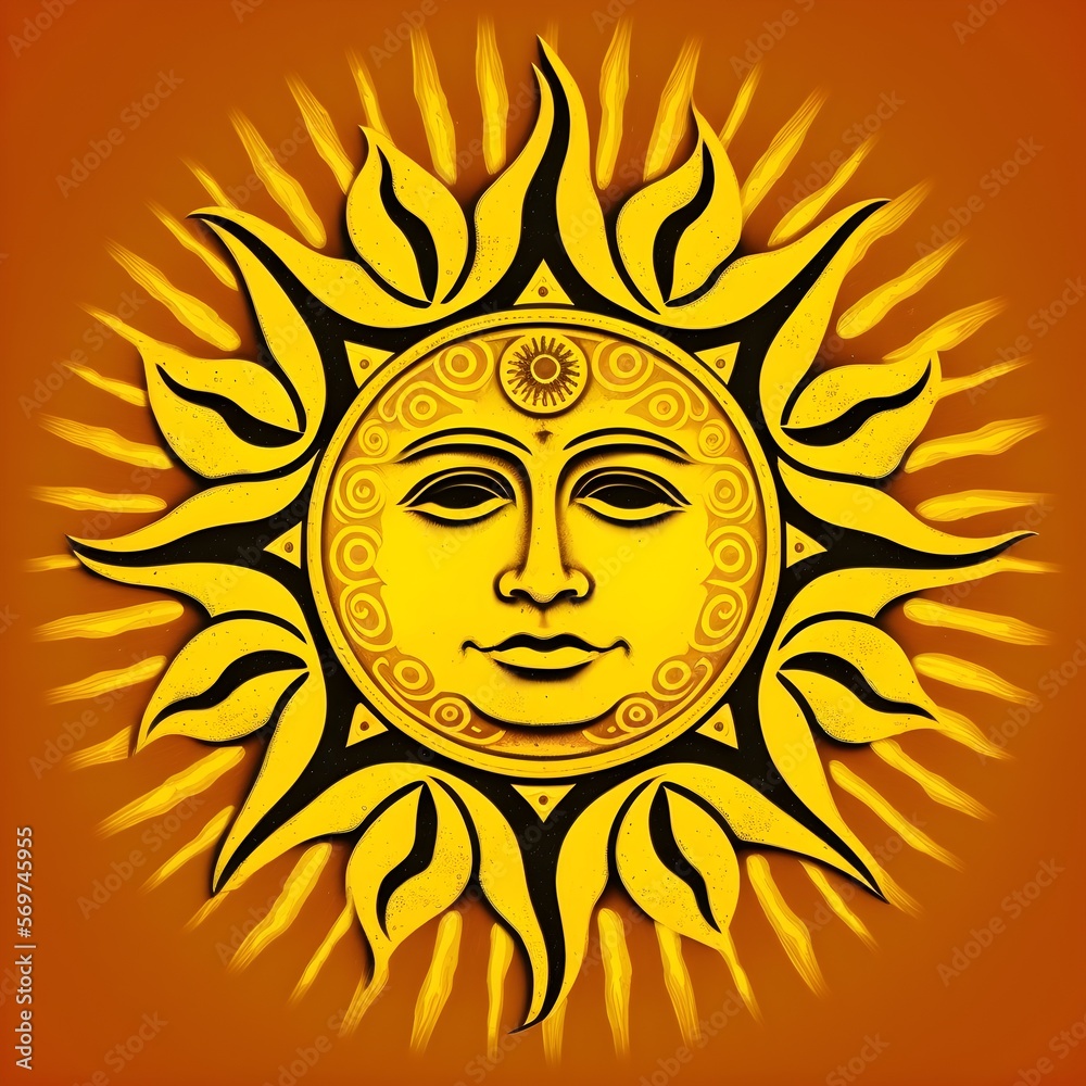 sun logos realist and modern. Sun symbol, courage, heat. AI generated sun logos realist and modern. Sun symbol, courage, heat. AI generated