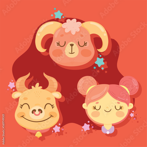 three zodiac signs