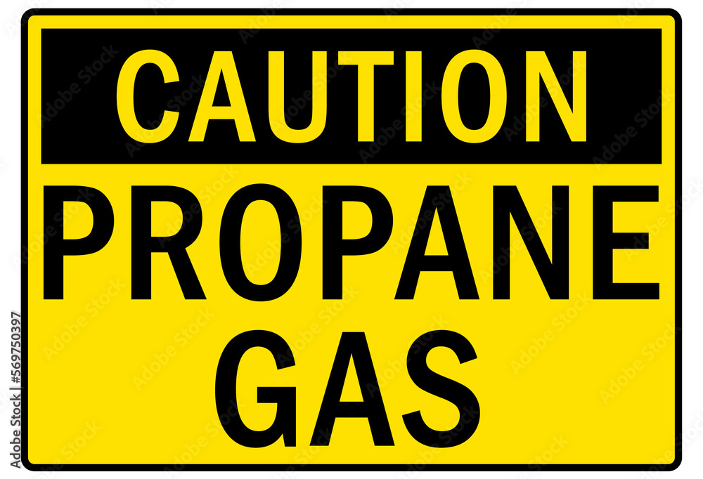 Propane warning sign and labels propane gas Propane warning sign and labels propane gas