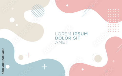 Modern vector graphic of abstract fluid background design template