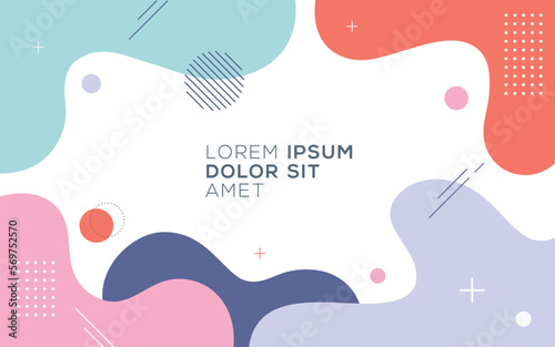 Modern vector graphic of abstract fluid background design template