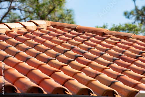 home with roof tiles