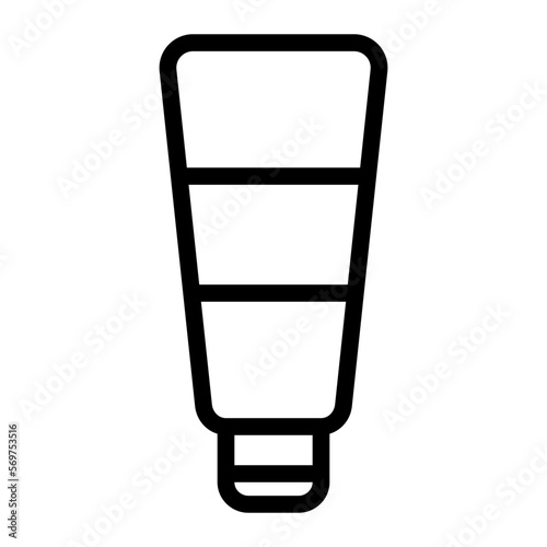 face scrub line icon